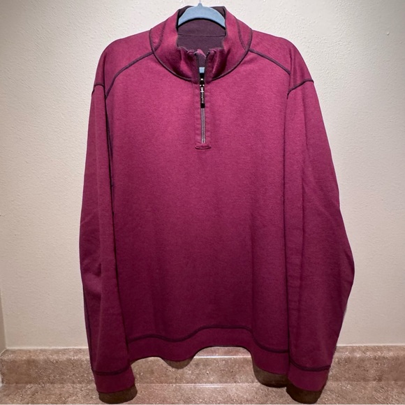Tommy Bahama Flip-view/Reversible Men’s 1/4 Zip Jacket - Size XL - Picture 8 of 12